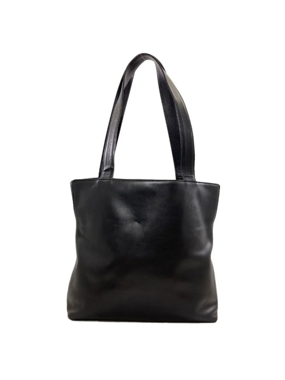 Chanel CC Logo Tote Bag Calfskin